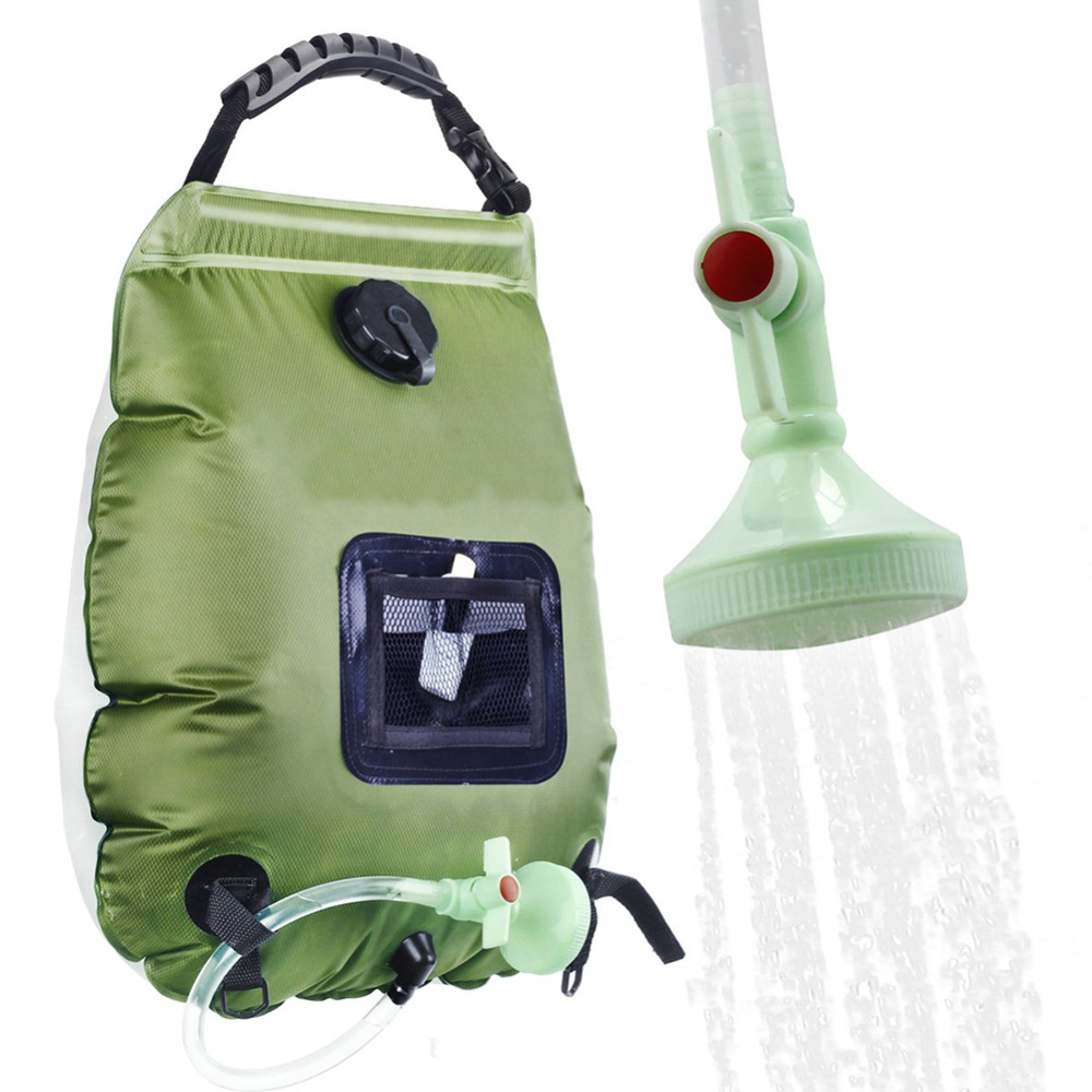 Outdoor hiking camping solar shower bag 