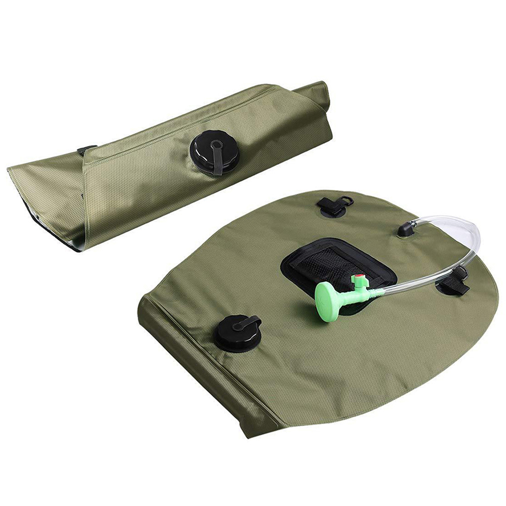 Outdoor hiking camping solar shower bag 