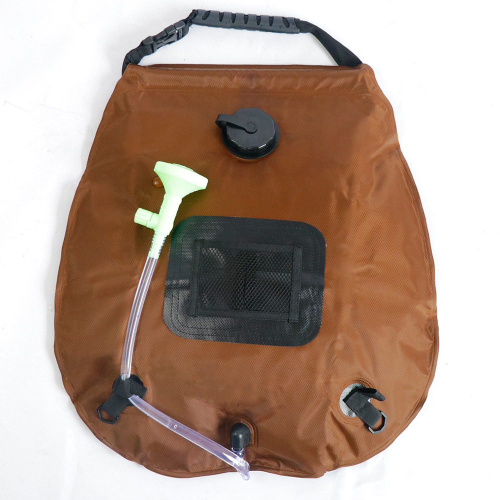 Outdoor hiking camping solar shower bag 