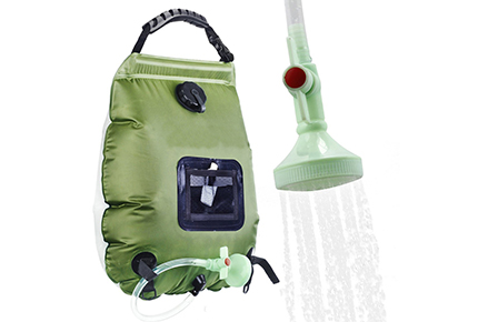 Outdoor hiking camping solar shower bag