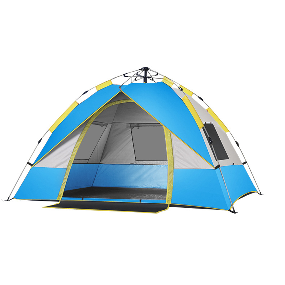 Outdoor automatic enlarged double-layer camping tent