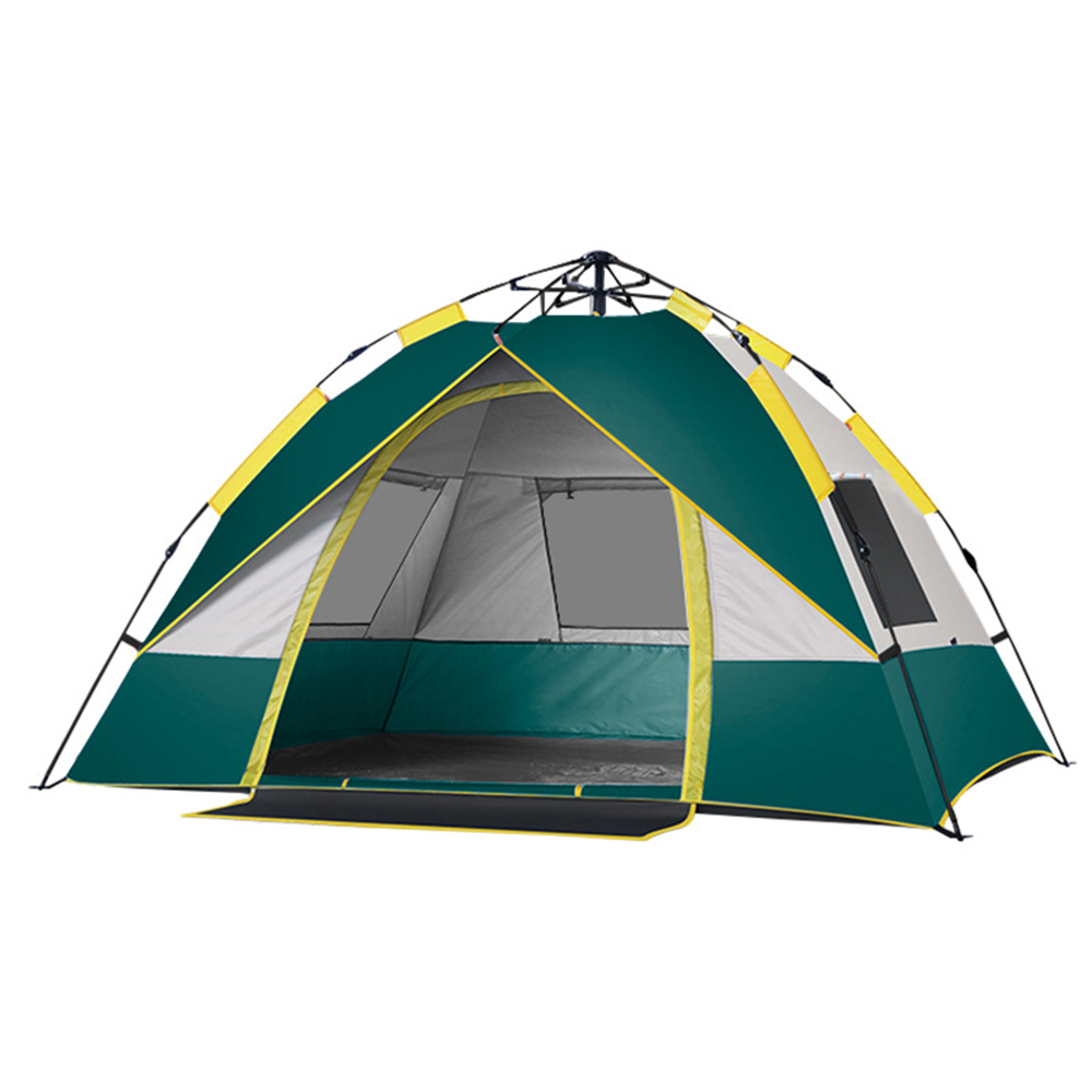 Outdoor automatic enlarged double-layer camping tent