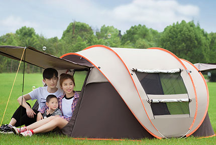 Outdoor camping 3-4 people wild rainproof tent