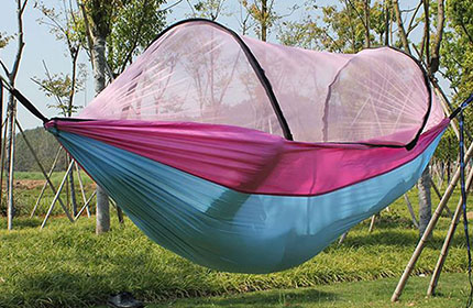 Outdoor Nylon Cloth Camping Mosquito Net Hammock