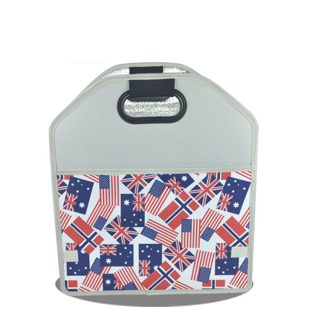 Portable foldable aluminum foil cooler bag