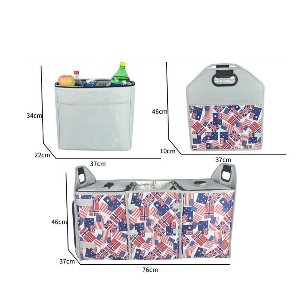 Portable foldable aluminum foil cooler bag