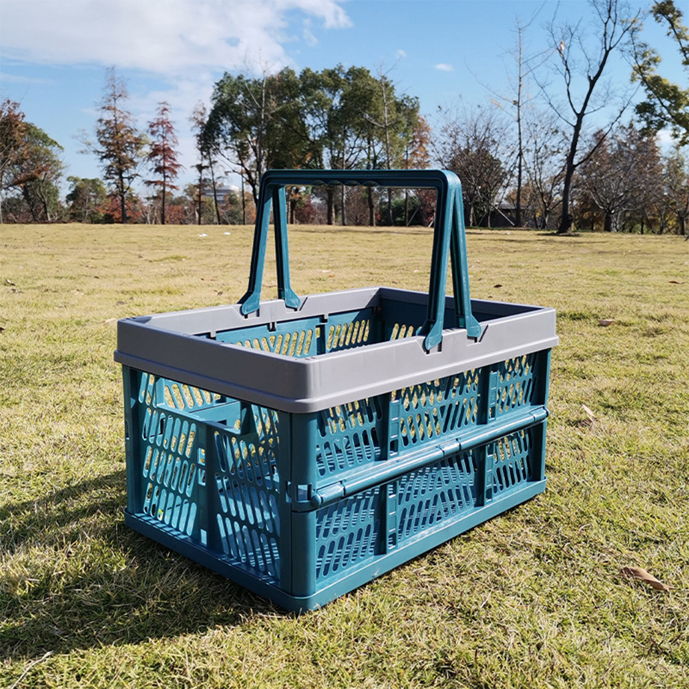 Portable Plastic Folding Outdoor Picnic Basket