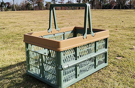 Portable Plastic Folding Outdoor Picnic Basket