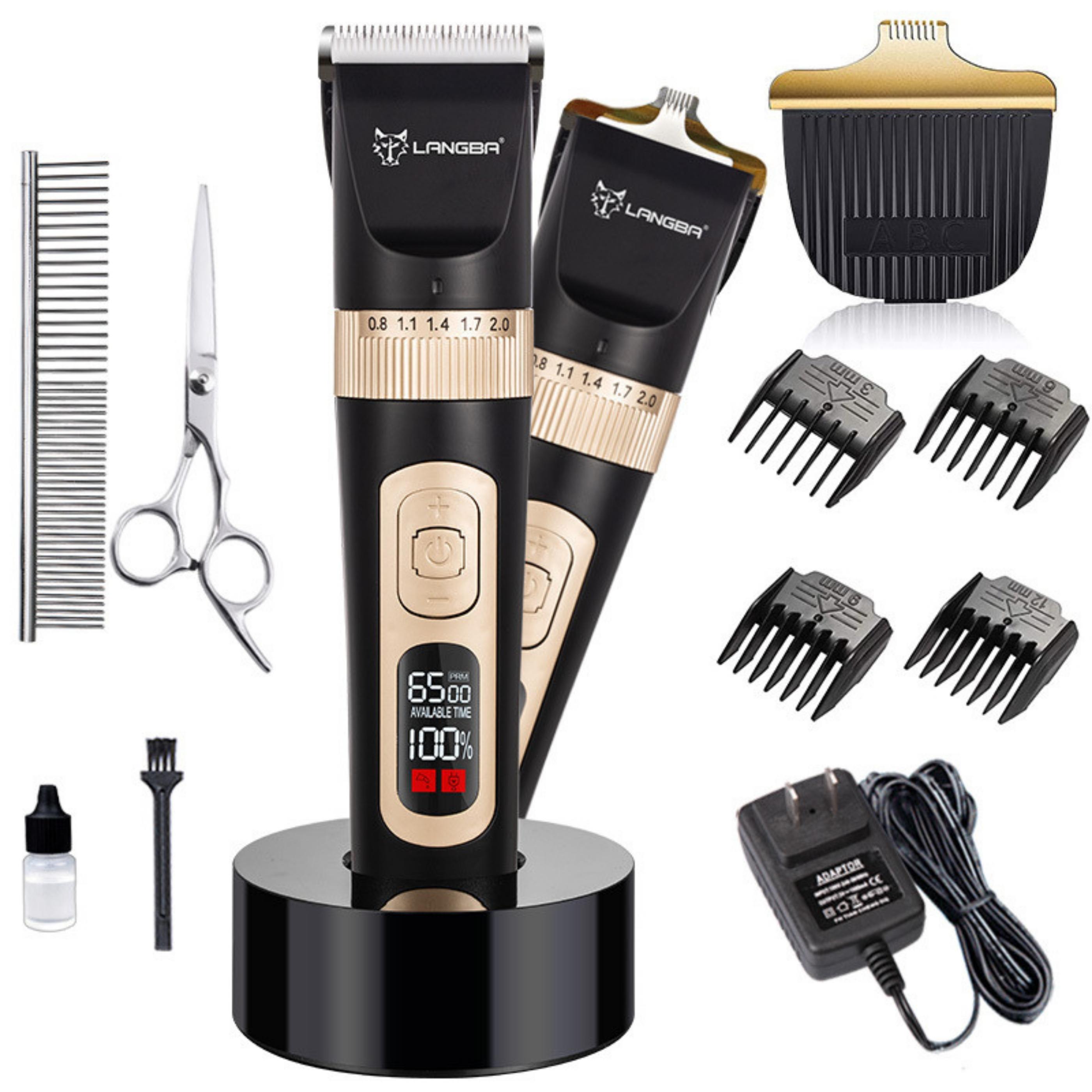 Rechargeable Cordless Dog Grooming Clippers Kit