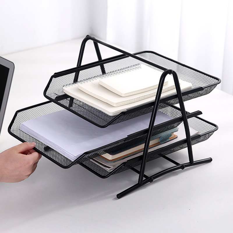 32 tier stackable desk file document letter tray