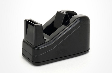 Non-Skid Base Black Recycled Plastic Tape dispensers