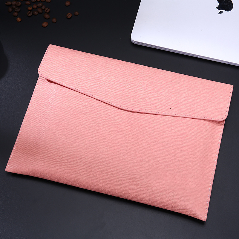 letter size a4 leather storage zipper file bag 3