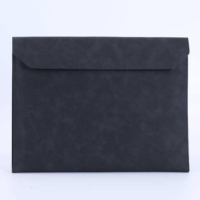 letter size a4 leather storage zipper file bag 5