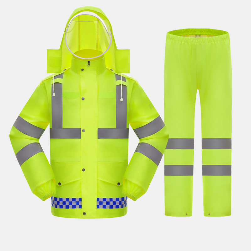 Custom High Quality Visibility Reflective Safety Workwear Waterproof Overall Jacket